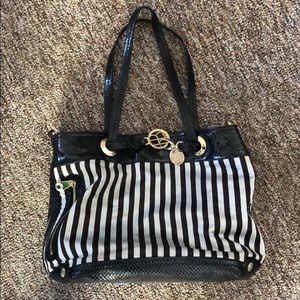 Henri Bendel tote purse Alligator skin bag RARE